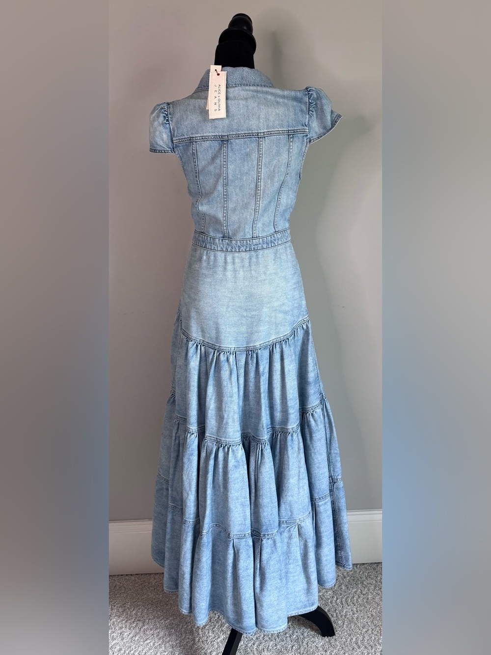 Patsy Tiered Denim Shirtdress - Picture 9 of 11